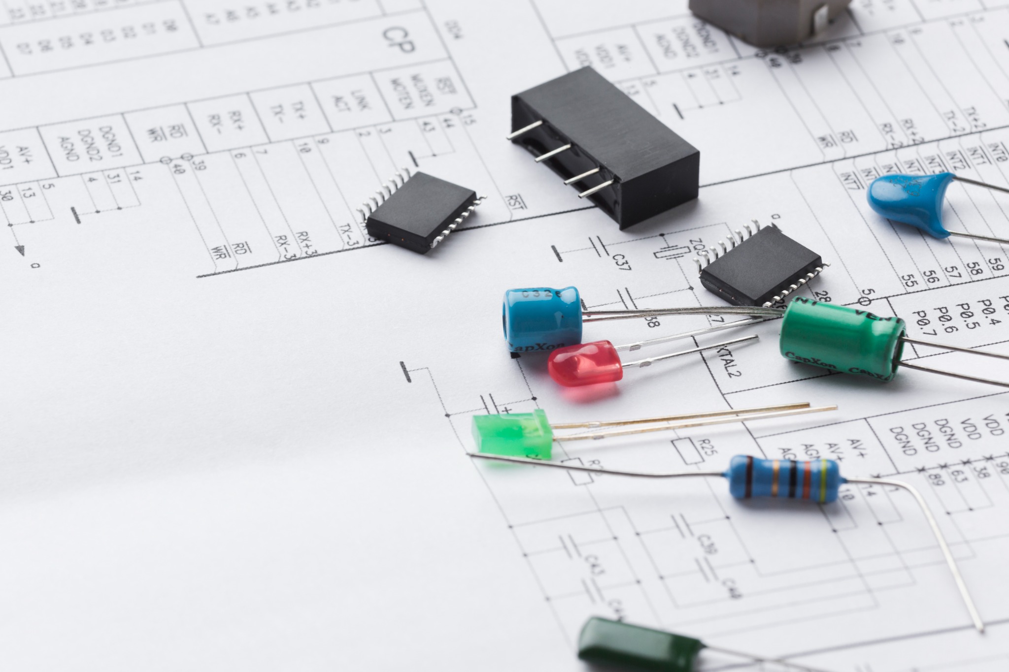 Electronic and electrical control components